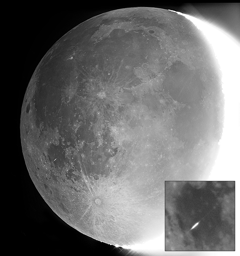 Jordskenet med meteor