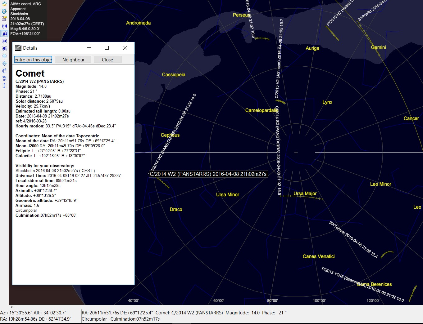 Skychart CdC 20160408 C2014 W2 PANSTARRS.jpg